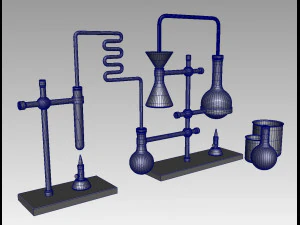 Sprzęt laboratoryjny Model 3D