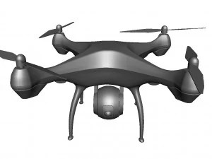 Квадрокоптер Дрон 3D Модель
