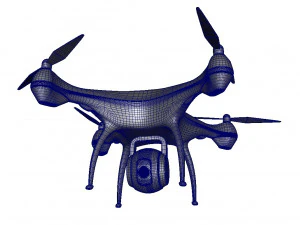 Quadcopter Drone 3D Model