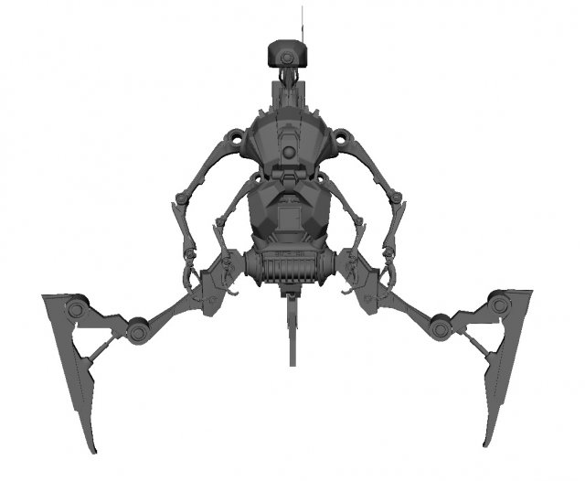 Robot Android Medical Model 3D .c4d .max .obj .3ds .fbx .stl .blend 