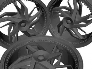 Wheels Car Rims Model 3D