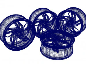 Wheels Car Rims 3D Model