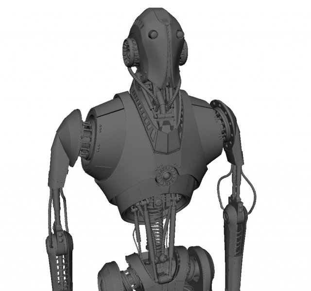Robot Droid 3Dモデル .c4d .max .obj .3ds .fbx .stl .blend 