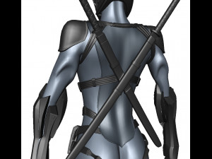 Girl Assassin Fighter 3D Model