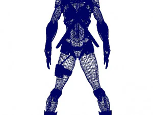 Girl Assassin Fighter 3D Model