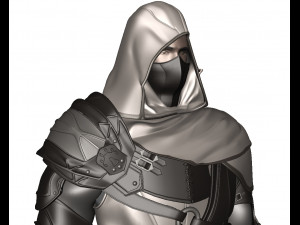 Man Assassin Fighter Modelo 3D