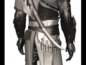 Man Assassin Fighter Modelo 3D