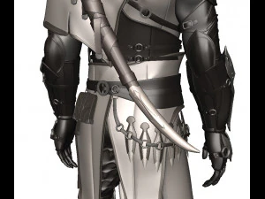 Man Assassin Fighter 3D Model