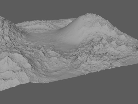 Mountains Terrains 3D Model