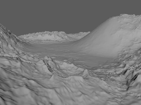 Mountains Terrains 3D Model