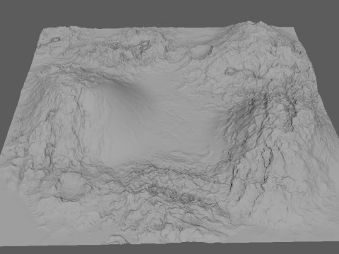 Mountains Terrains 3D 模型
