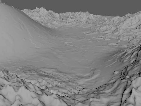 Mountains Terrains 3D Model