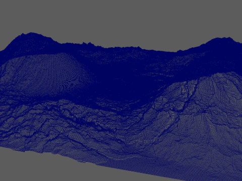 Mountains Terrains 3D Model