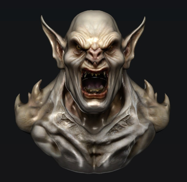 Monster 3D Model .c4d .max .obj .3ds .fbx .stl .blend 