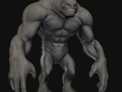 Монстр 3D Модель