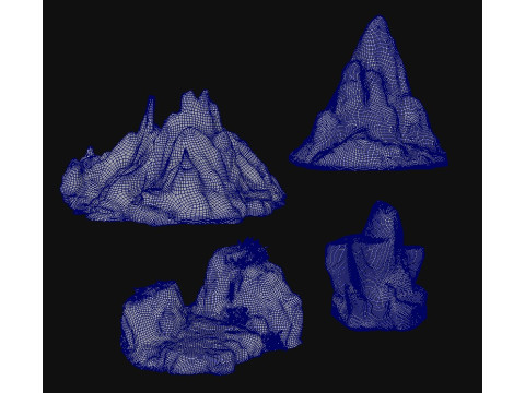 Rocks For Games 3D Model