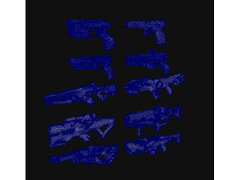 Guns Pack 3D Model