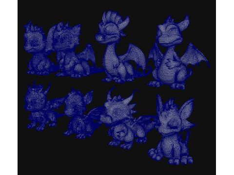 Dragons 3Dモデル