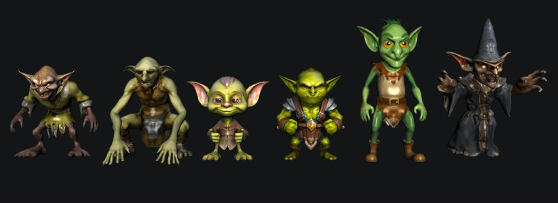 Goblins Character Modelo 3D .c4d .max .obj .3ds .fbx .stl .blend 