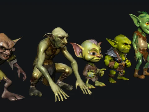Personaggio dei Goblin Modello 3D