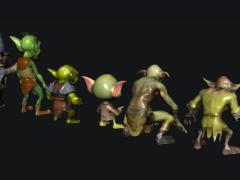 Personaggio dei Goblin Modello 3D
