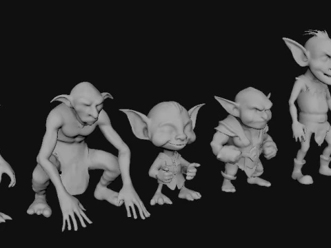 Personaggio dei Goblin Modello 3D