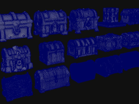 Treasure Chest Pack 3D Model