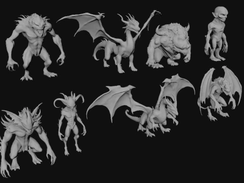 Creature Fantazy 3D Model
