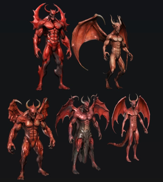 Devils Pack 3D Model .c4d .max .obj .3ds .fbx .stl .blend 