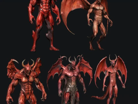 Pacote de Dem&ocirc;nios Modelo 3D