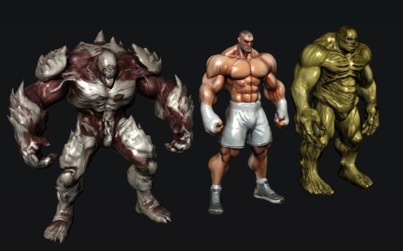 Fighters 3D Модель .c4d .max .obj .3ds .fbx .stl .blend 