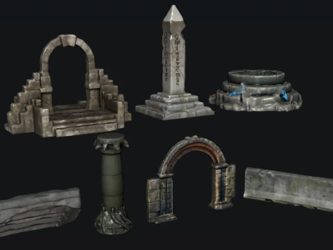 Stone Architecture 3D Model