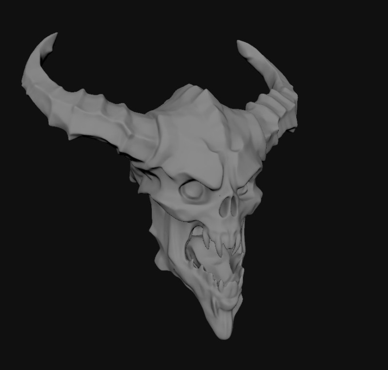 Skull 3D Ttereolithography STL Printed 3Dプリントモデル .c4d .max .obj .3ds .fbx .stl .blend 