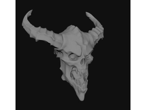Skull 3D Ttereolithography STL Printed 3Dプリントモデル