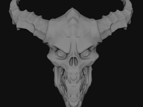 Skull 3D Ttereolithography STL Printed 3Dプリントモデル