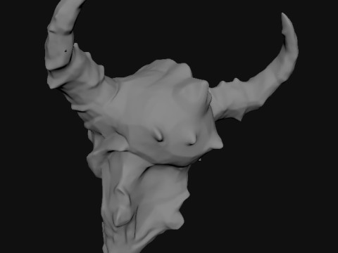 Skull 3D Ttereolithography STL Printed 3Dプリントモデル