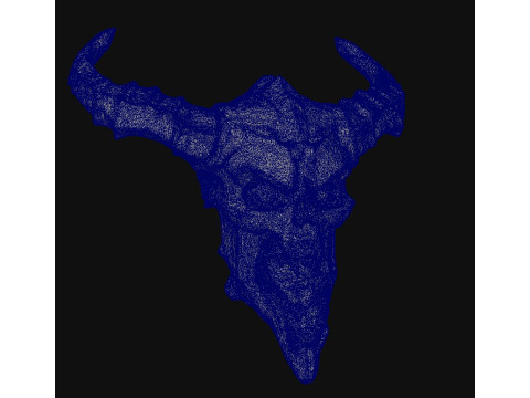 Skull 3D Ttereolithography STL Printed 3Dプリントモデル