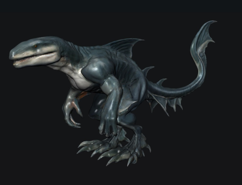 Shark Fantasy Creature 3Dモデル .c4d .max .obj .3ds .fbx .stl .blend 