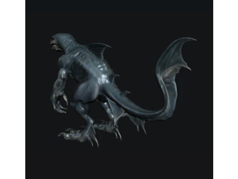 Shark Fantasy Creature 3D Model