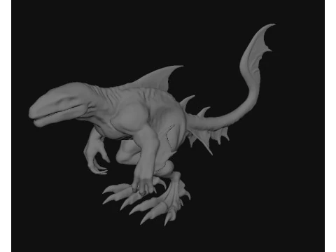 Shark Fantasy Creature 3D Model