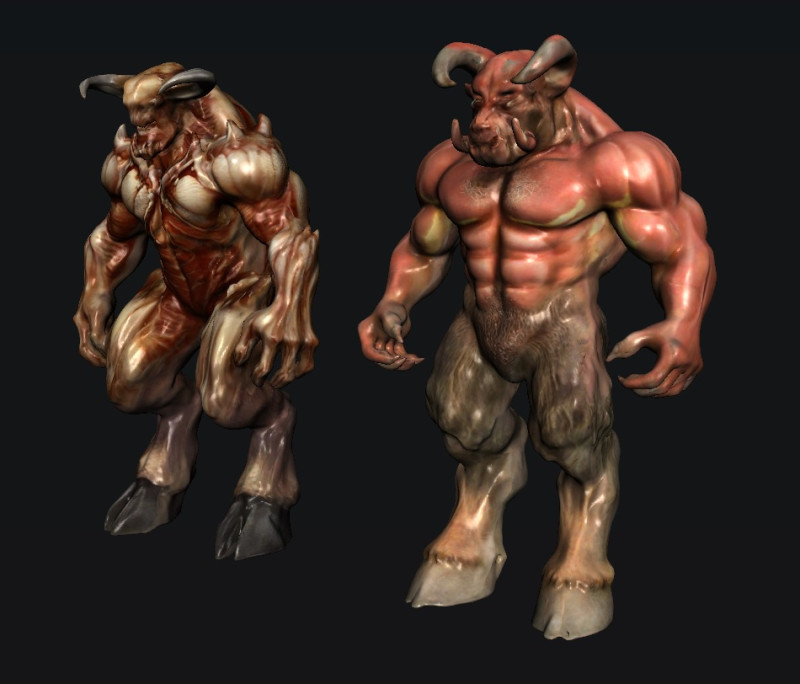 Monster Creature 3D 模型 .c4d .max .obj .3ds .fbx .stl .blend 