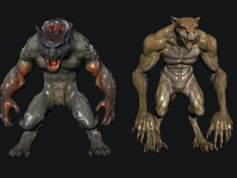 Monster Creatures 3D Model