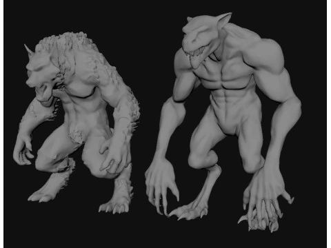 Monster Creatures 3D Model