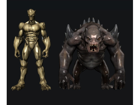 Monster Creatures 3Dモデル