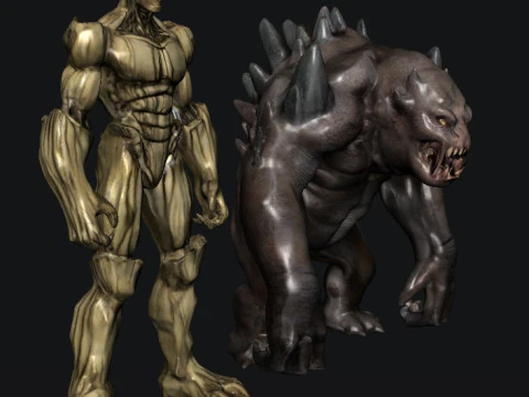 Monster Creatures 3D Model