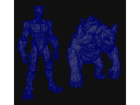 Monster Creatures 3D Model