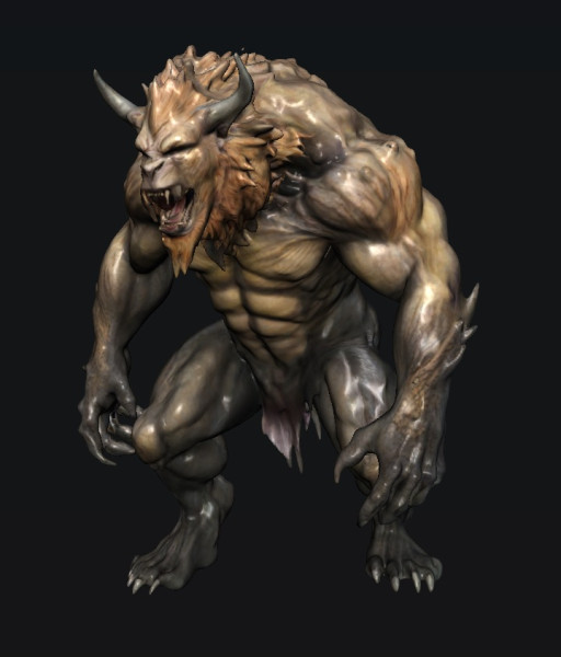 Beast Monster Model 3D .c4d .max .obj .3ds .fbx .stl .blend 
