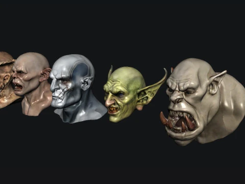 Head Monster 3D Model