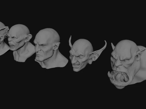 Head Monster 3D Model