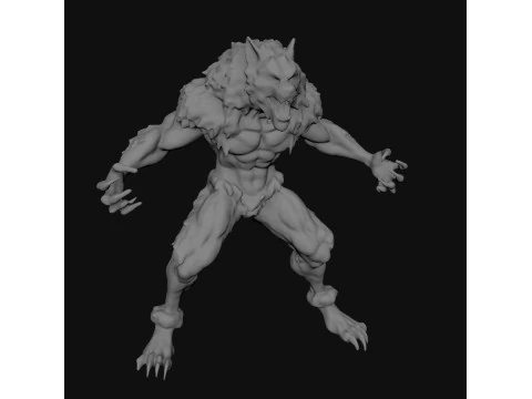 Monster Wolf 3D Model
